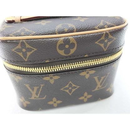 Louis Vuitton Handbag Nice Nano Brown Monogram Vanity Bag Gold — view 5