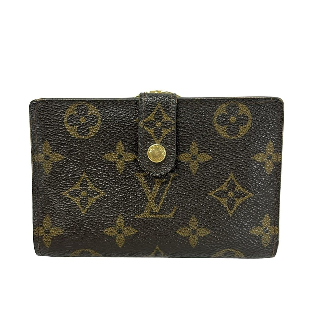 Louis Vuitton Bifold Wallet Monogram Porte Monet Billets Viennois Leather