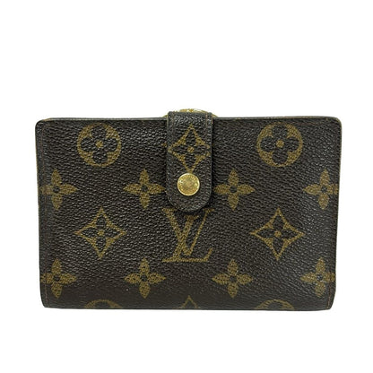 Louis Vuitton Bifold Wallet Monogram Porte Monet Billets Viennois Leather