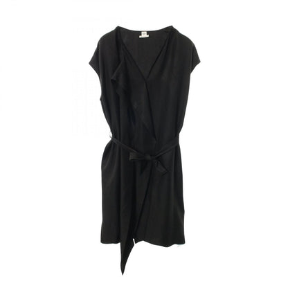 Hermes Dress Lavalier Neck Silk B