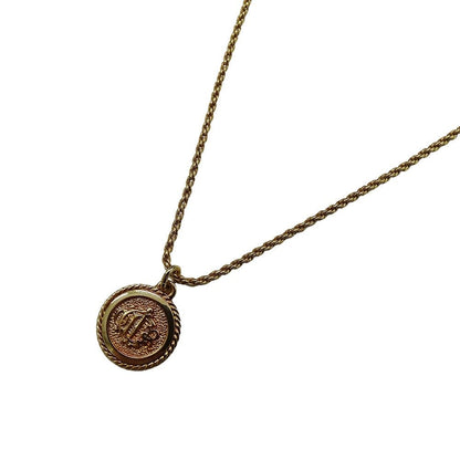 Dior Necklace Logo Plate Gold