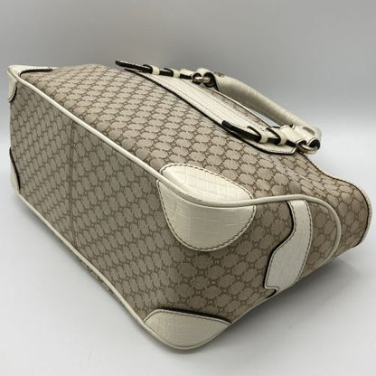 Celine Sd-sa-0029 Handbag Croc Shape Pressed Boogie Macadam Canvas Leather