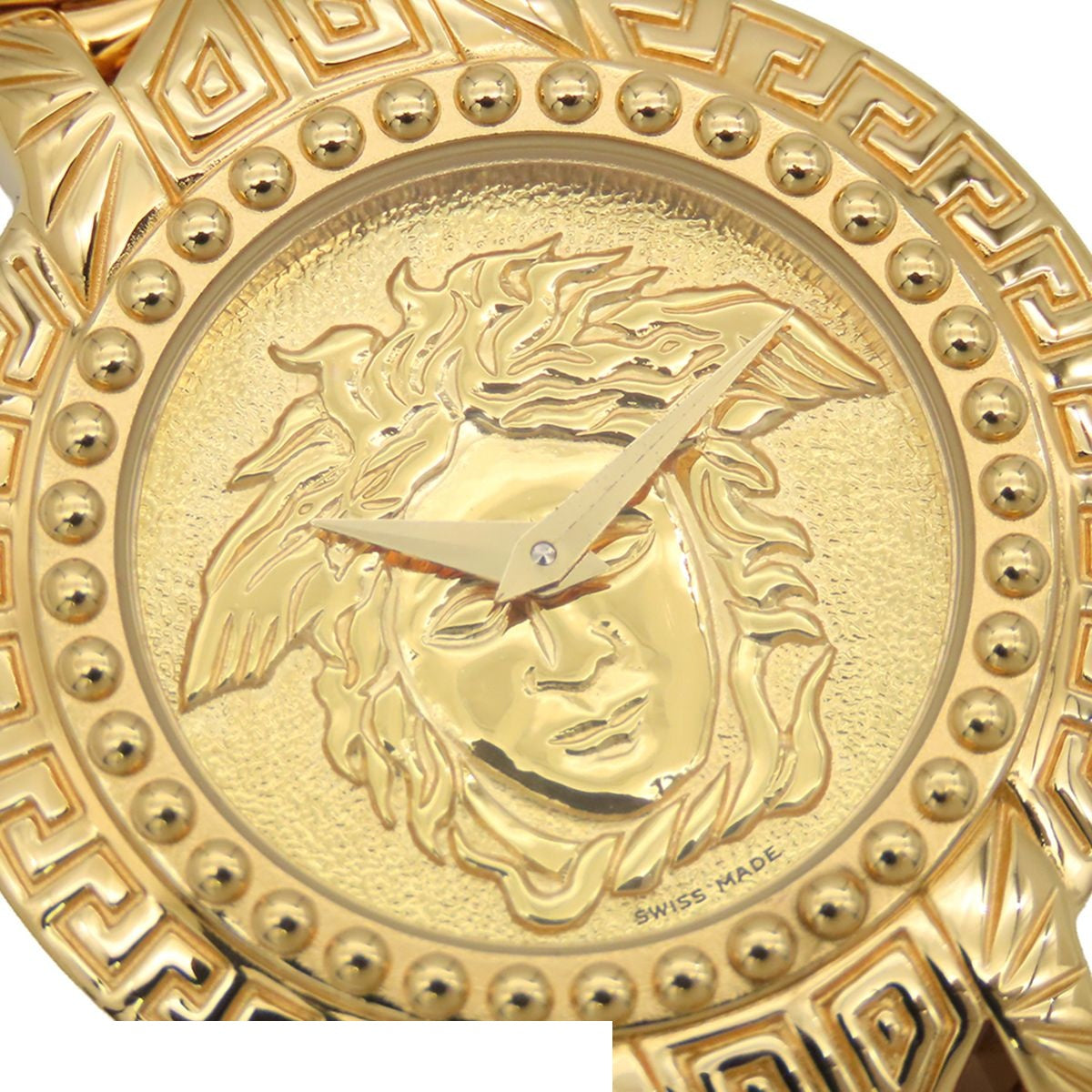 Versace Gianni Medusa Coin Watch Gold Case Card Vintage Quartz — view 5