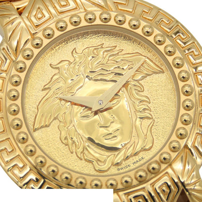 Versace Gianni Medusa Coin Watch Gold Case Card Vintage Quartz — view 5