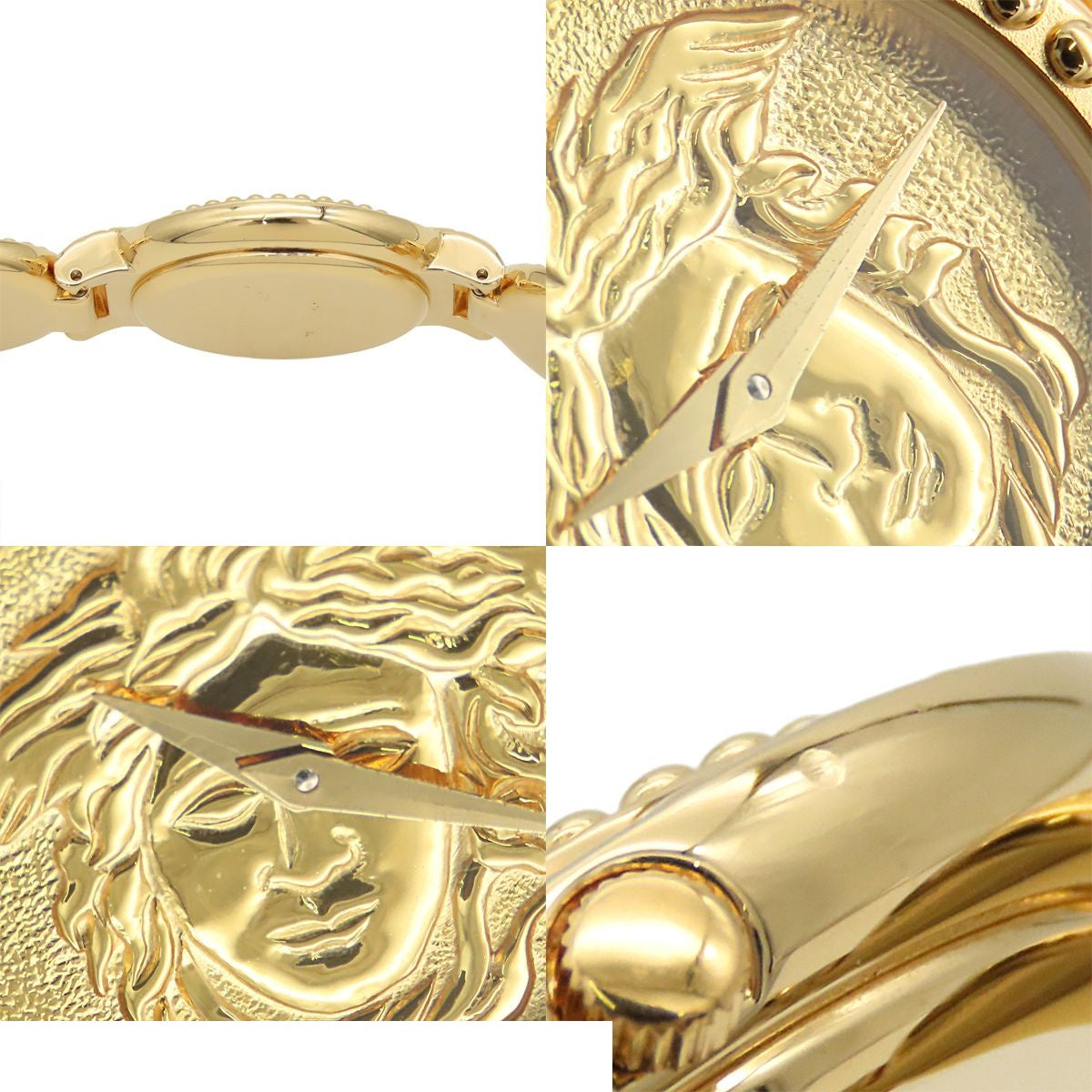 Versace Gianni Medusa Coin Watch Gold Case Card Vintage Quartz — view 7