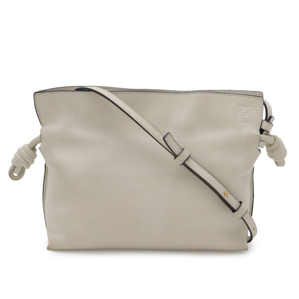 Loewe Anagram Flamenco Clutch Mini Shoulder Bag Pochette 2-Way Drawstring