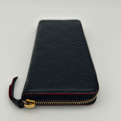 Louis Vuitton Wallet Zip Around Clemence Monogram Empreinte Leather Noir — view 3