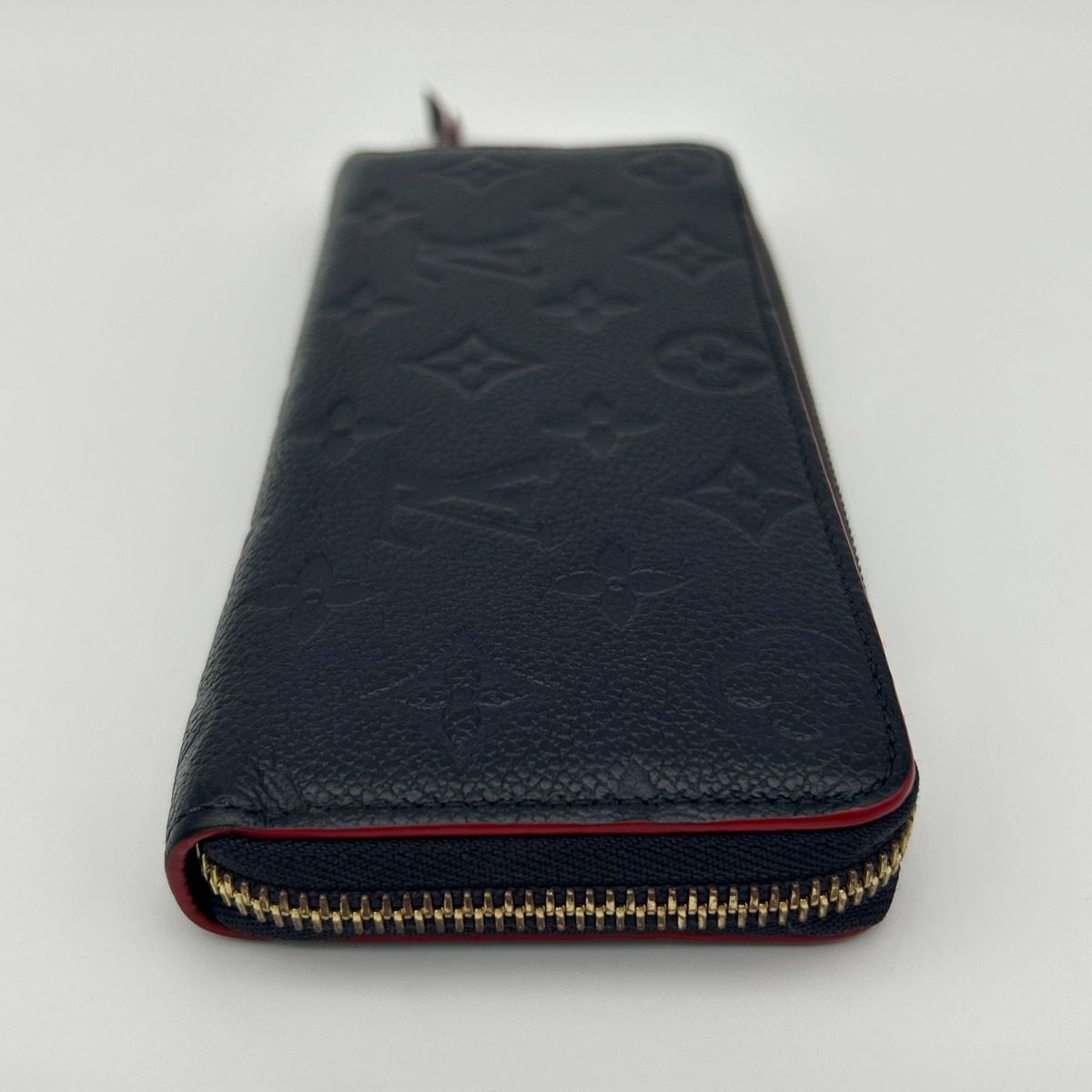 Louis Vuitton Wallet Zip Around Clemence Monogram Empreinte Leather Noir — view 4