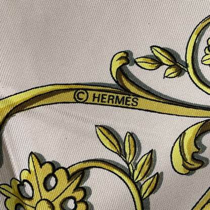 Hermes Scarf Silk Carre 90 la Promenade de Longchamps Walk to Long Chien Pink — view 8