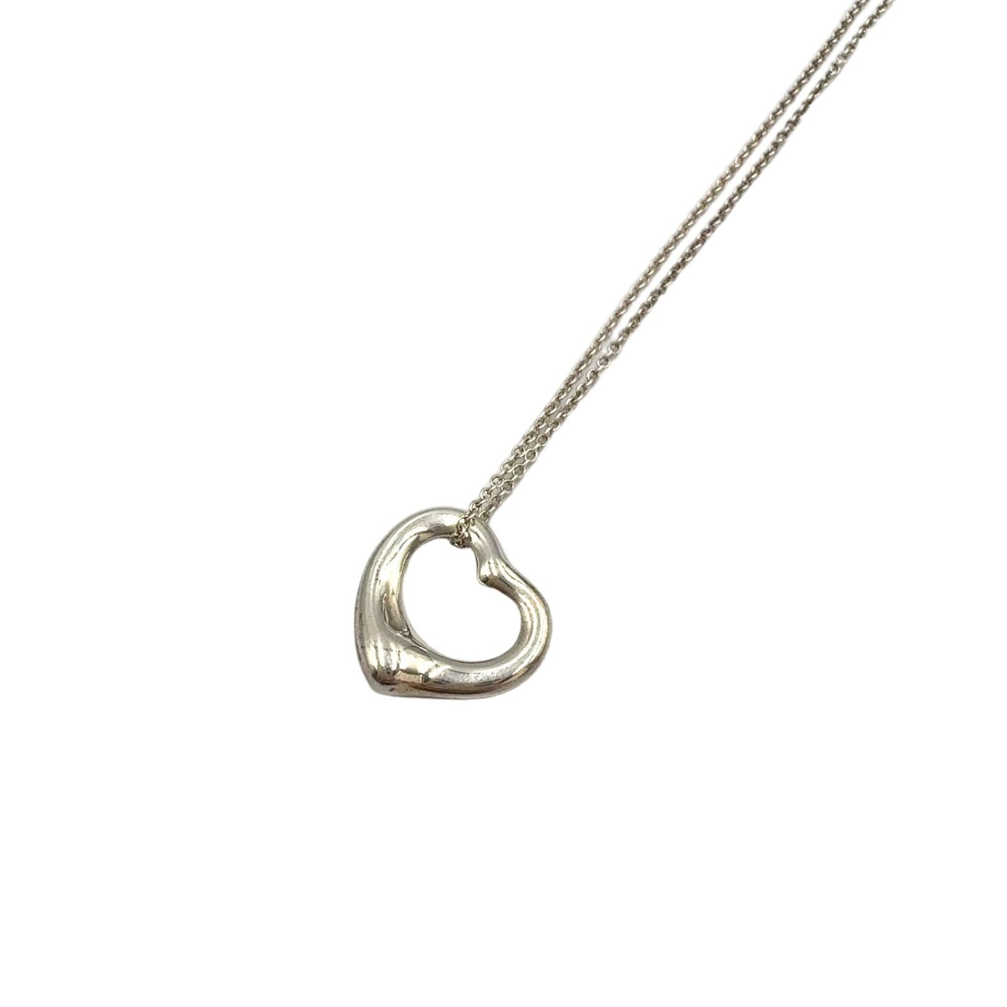Tiffany & Co Elsa Peretti Open Silver Necklace