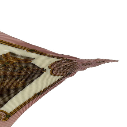 Hermes Scarf Pleated Silk Military Uniform Decoration Epaulettes Pink — view 5