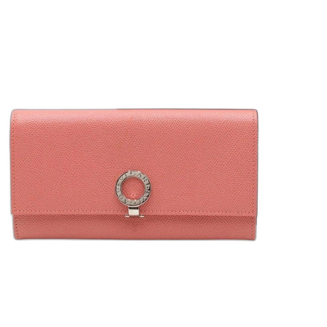 Bvlgari BB Logo Clip Leather Bifold Wallet
