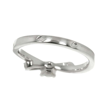 Chanel Ribbon De Chanel Diamond 025ct E/vvs2/3ex #51 Ring Pt Platinum Ring [with
