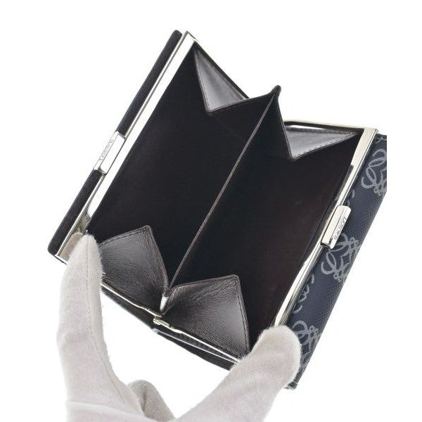 Loewe Wallet Coin Case Navy Gray — view 3