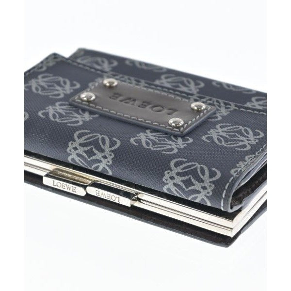 Loewe Wallet Coin Case Navy Gray — view 9