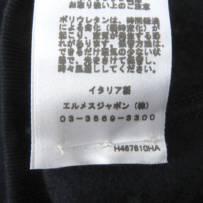 Hermes H467810ha01sm Metalerie Au Carré Lambleather Patch Round Neck Sweatshirt