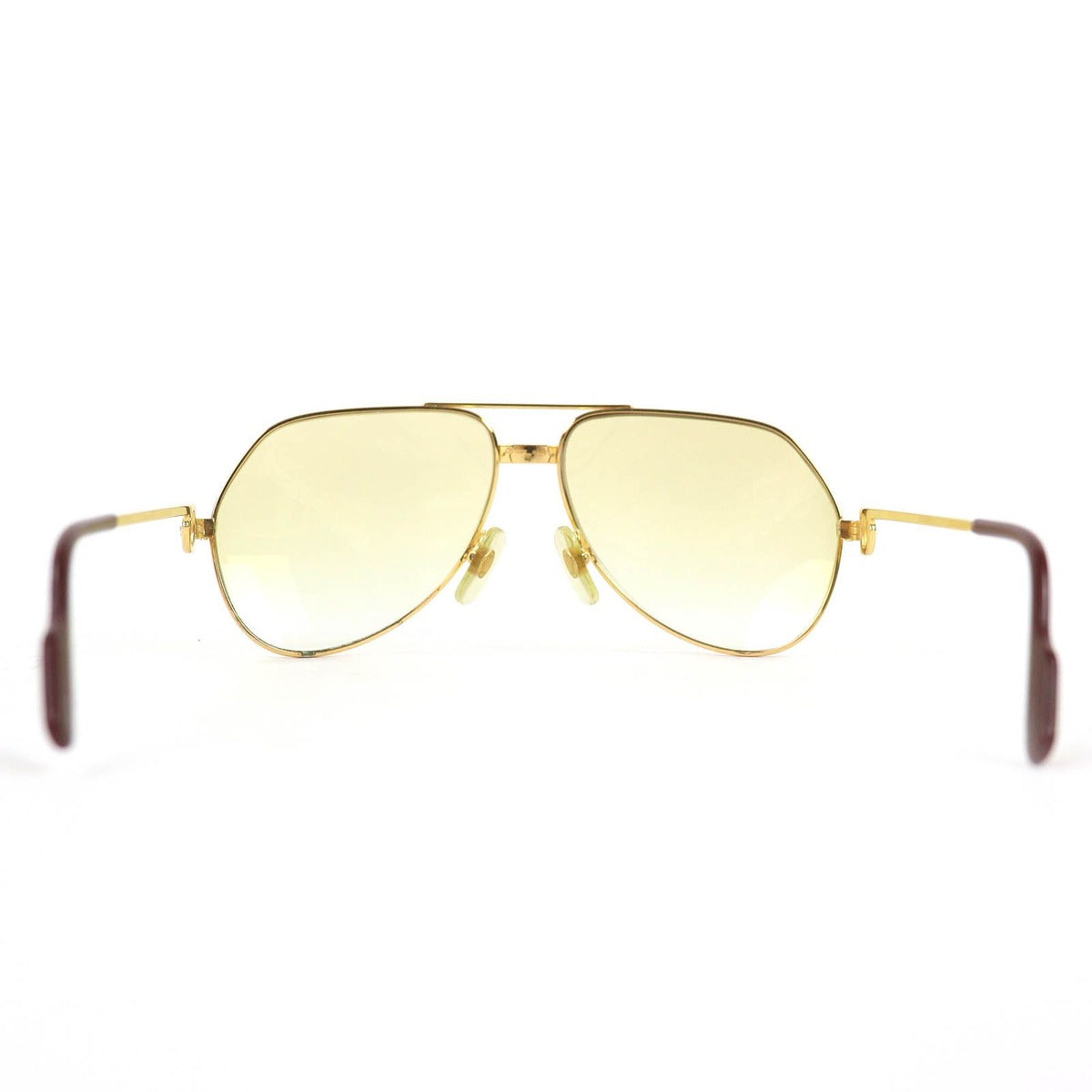 Cartier Trinity Two Bridge Teardrop Sunglasses Eyewear Gold Prescripti — view 5