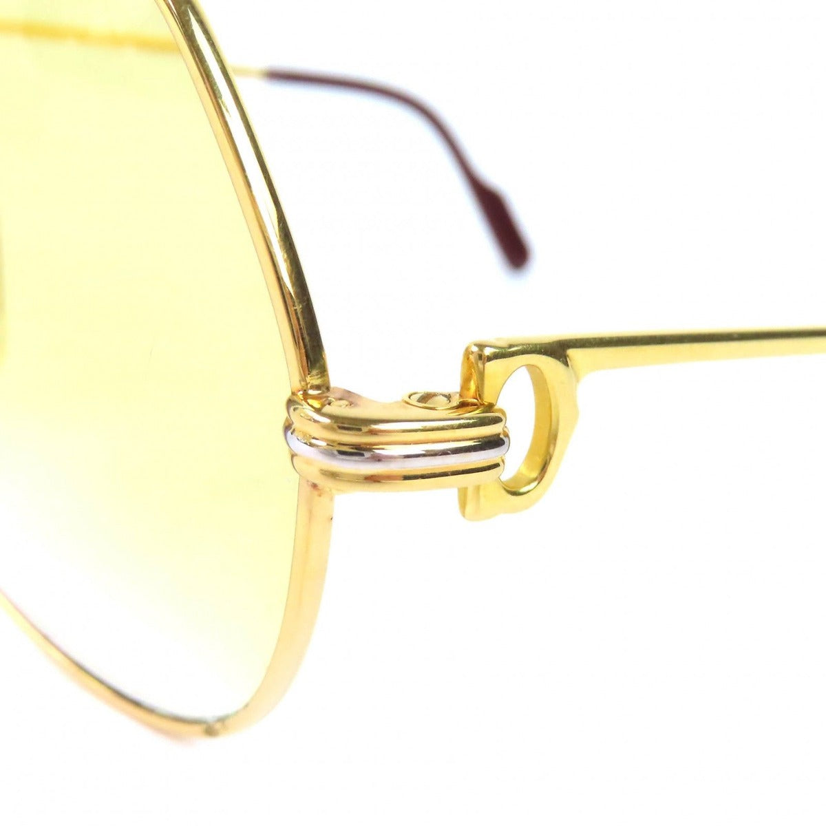 Cartier Trinity Two Bridge Teardrop Sunglasses Eyewear Gold Prescripti — view 7
