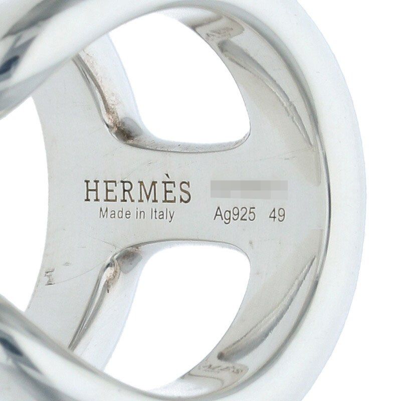 Hermes Osmose GM Osmose GM Silver Ring Men's #8