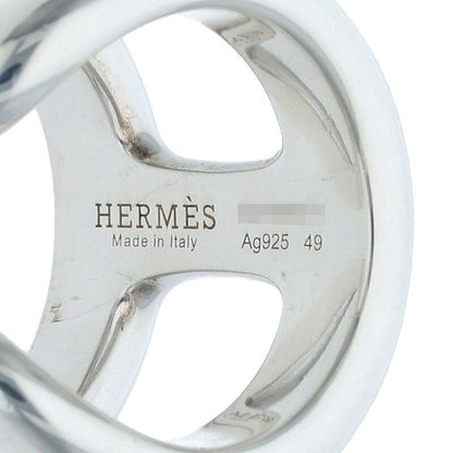 Hermes Osmose GM Osmose GM Silver Ring Men's #8