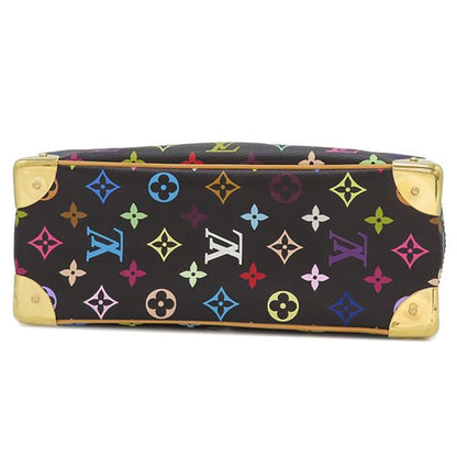 Louis Vuitton Handbag Trouville Monogram Multicolor Canvas Noir Black Gold