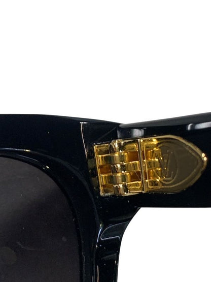 2505 Louis Vuitton Sunglass Es My Monogram Square 5417 Plastic Noir Black Gold