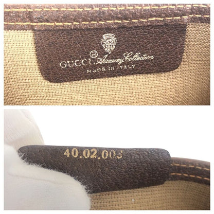 Gucci Vintage Old Gucci Sherry Line Beige Gold Hardware GG Supreme Canvas 40 02