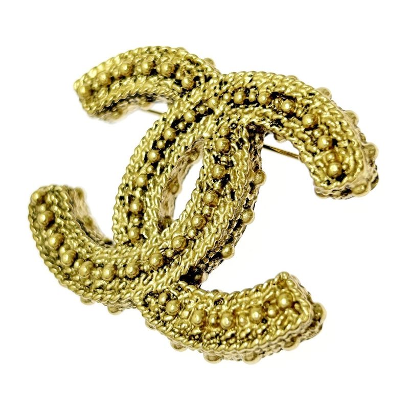 Chanel GP A11a Coco Mark Brooch Ladies Gold 351240 Brooch