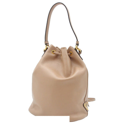 Prada Duet Bucket Bag Cameo Calfskin 2-Way Triangle Logo — view 4