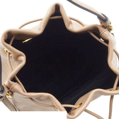 Prada Duet Bucket Bag Cameo Calfskin 2-Way Triangle Logo — view 5