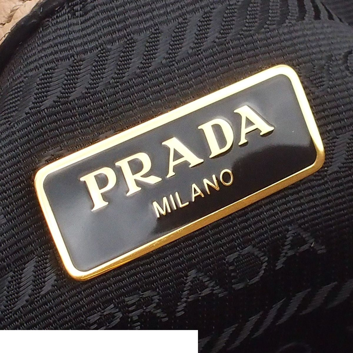 Prada Duet Bucket Bag Cameo Calfskin 2-Way Triangle Logo — view 7