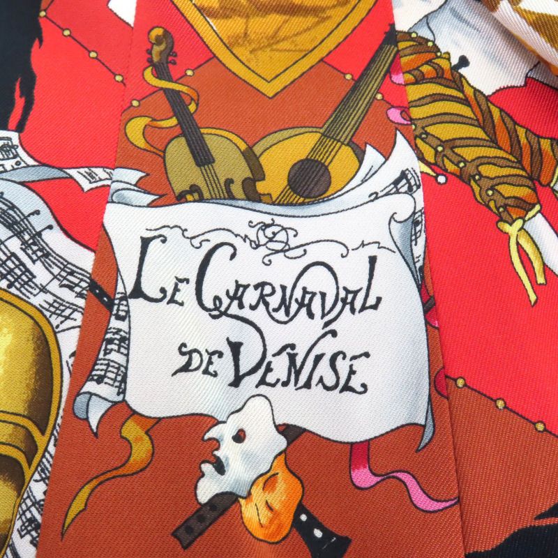 Hermes Vintage LE Carnaval DE Venise Carnival Of Venice 100% Silk Tailored