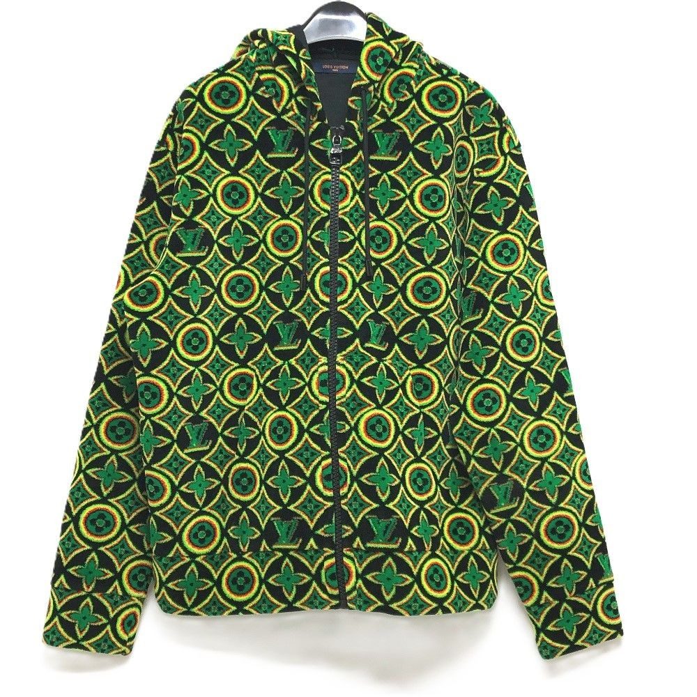 Louis Vuitton Jacket Monogram Flower Zip Sle Cotton Multicolor