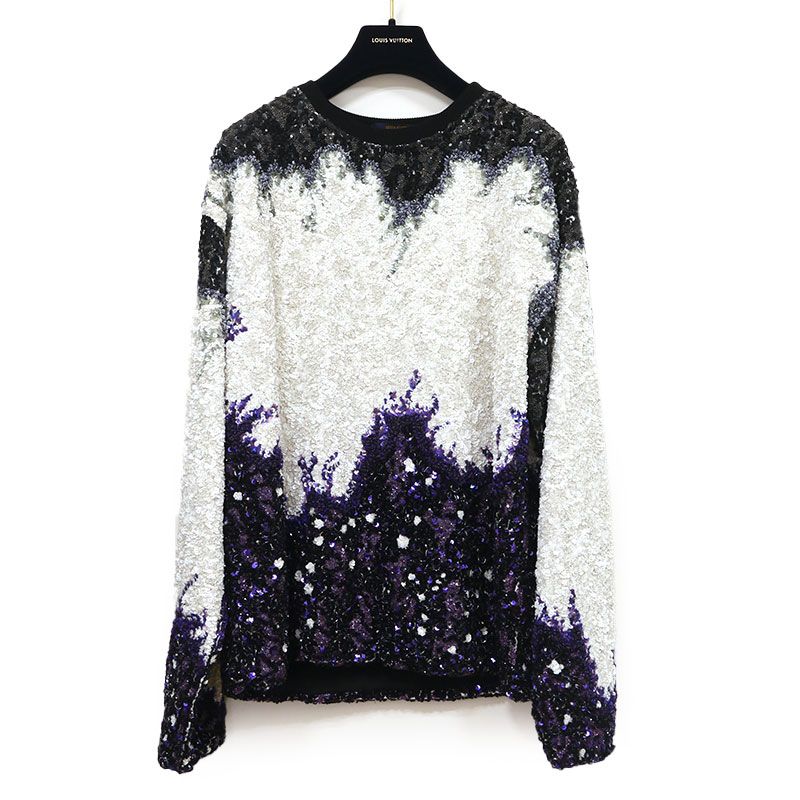 Louis Vuitton LV Smoke Sequined Sweatshirt Virgil Abloh M