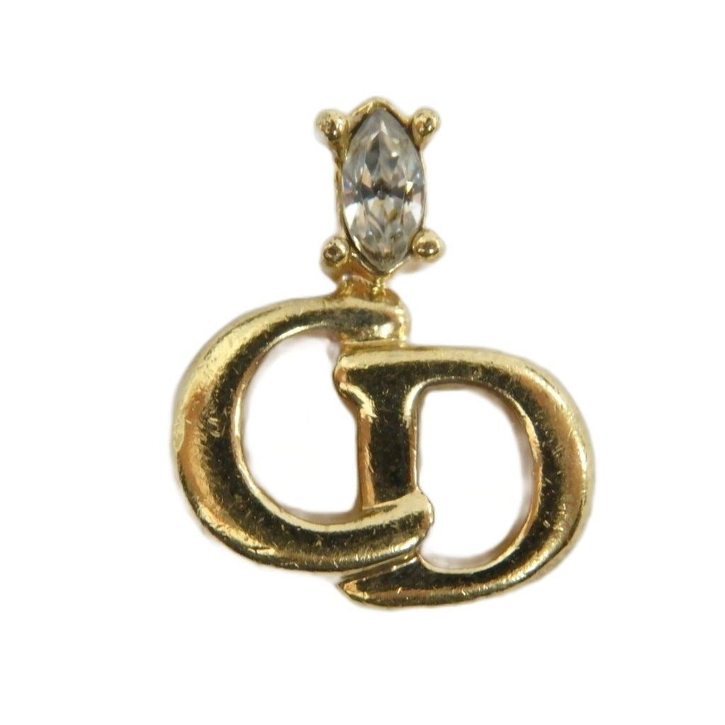 Dior Necklace Top Only CD Logo Gold Color