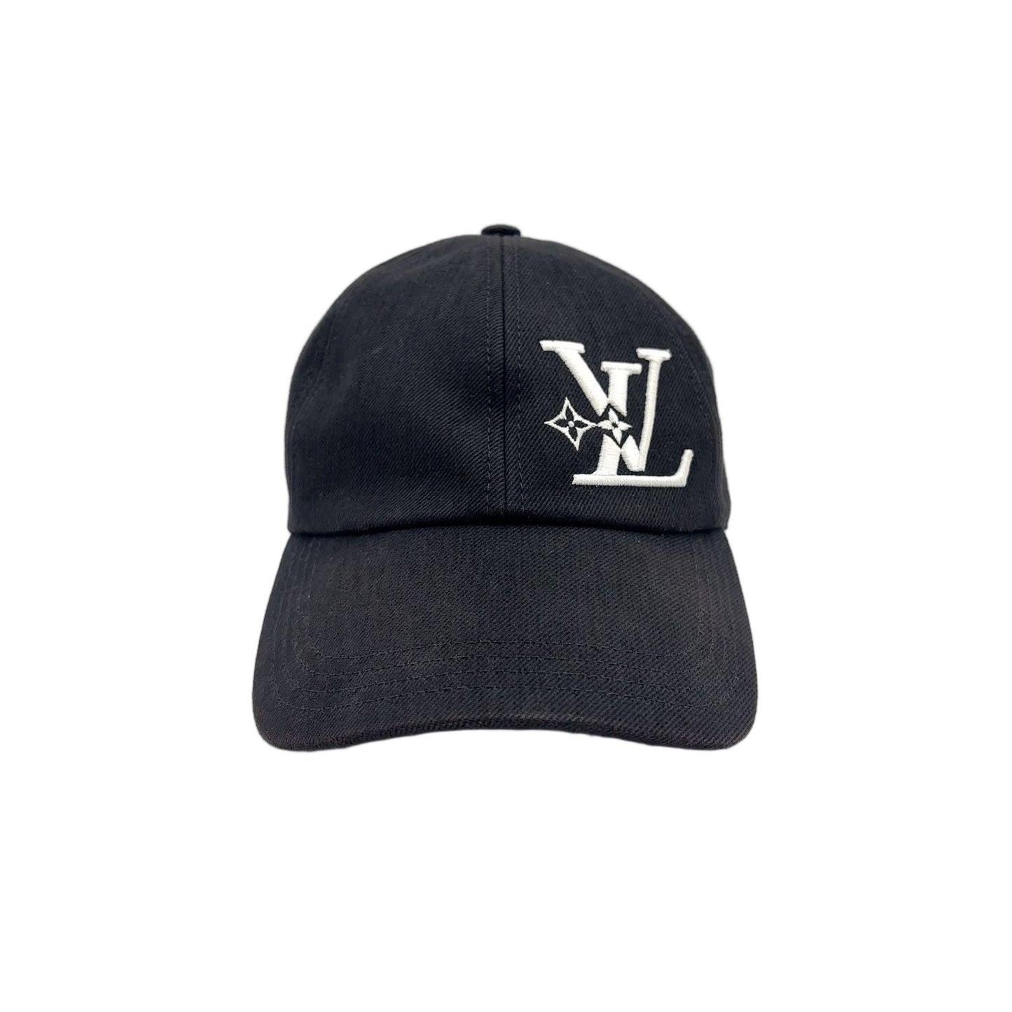 Louis Vuitton LV Smash Cotton Rayon Black White Hat Silver — view 2