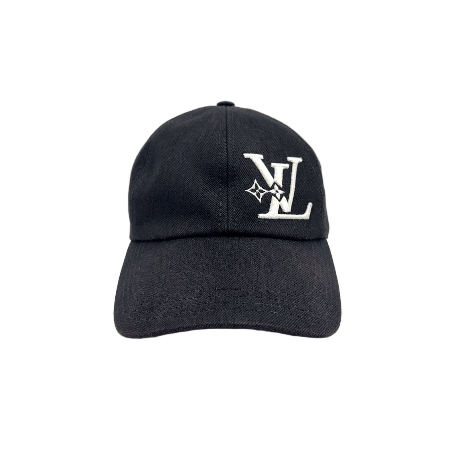 Louis Vuitton LV Smash Cotton Rayon Black White Hat Silver — view 2