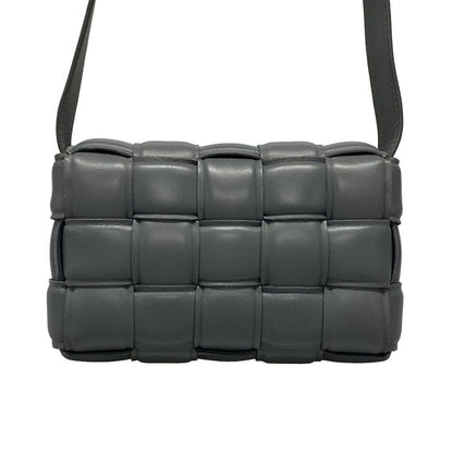 Bottega Veneta Shoulder Bag Padded Cassette 591970 Gray Lambskin