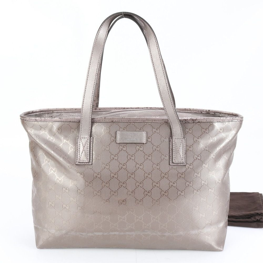 Gucci GG Supreme Tote Shoulder Hand Leather