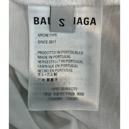 Balenciaga Short Sleeve T-Shirt Small Logo Cotton — view 4