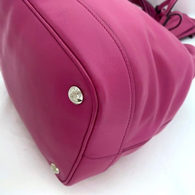 Prada Draw String 2-Way Bag Pink Fuxia Fuchsia Bn2785