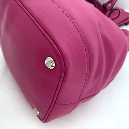 Prada Draw String 2-Way Bag Pink Fuxia Fuchsia Bn2785