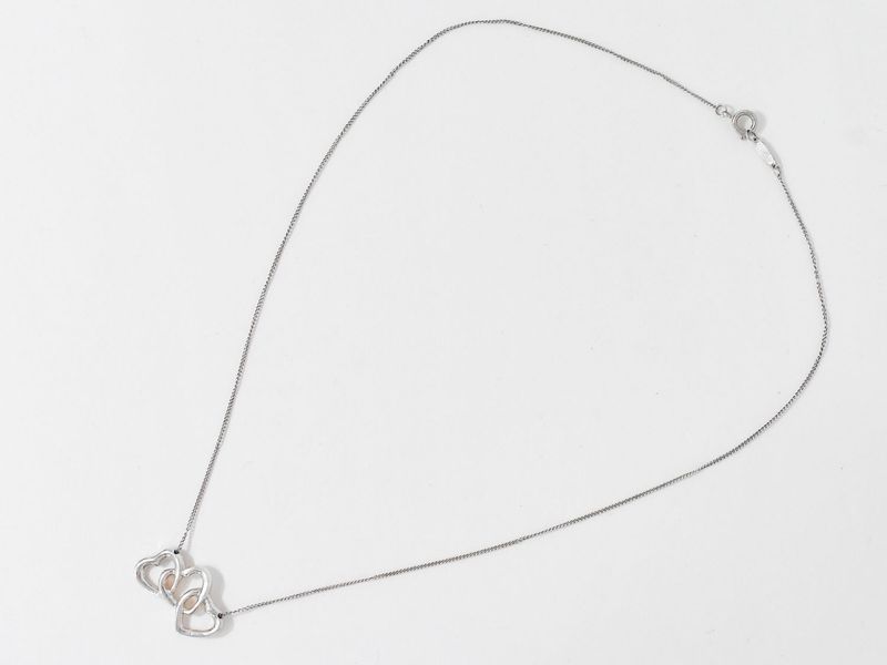 Authentic Tiffany & Co Tiffany & Co Triple Open Heart 925 Necklace Pendant