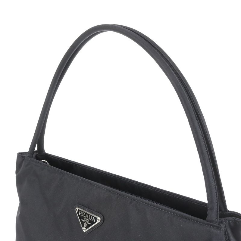 Prada Authenticity With Card Tessuto Nylon Triangle Logo Handbag Shoulder B6242