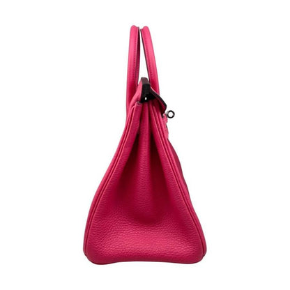 Hermes Handbag Birkin 25 K Engraved Togo Rose Mexico Pink Silver Hardware Hermes