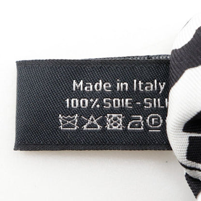 Chanel Chou Chou Coco Mark Logo Ribbon Silk Black/white Women's Other Accessorie