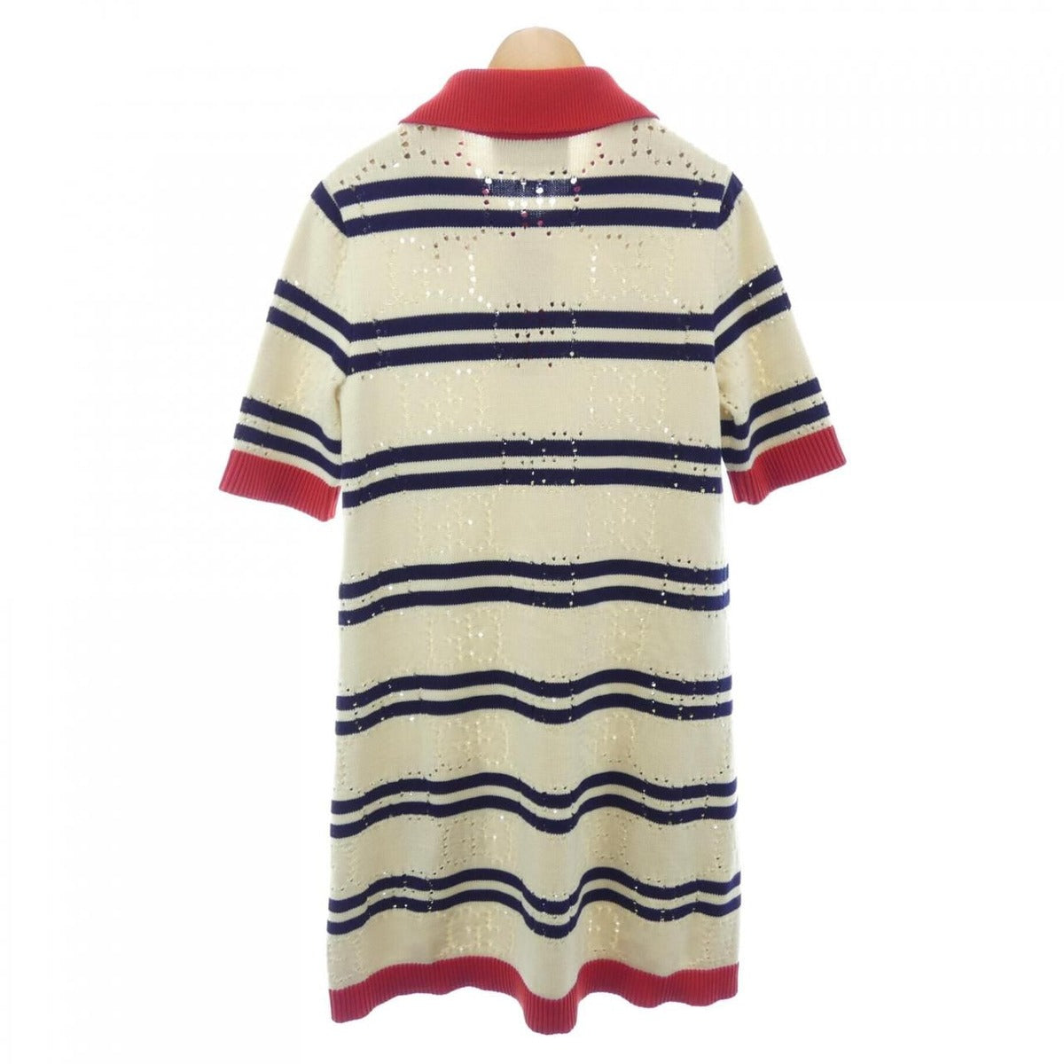 Gucci Dress Beige Transparency Red — view 2