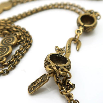 Yves Saint Laurent Necklace Long Vintage Swirl GP Yves Saint Laurent