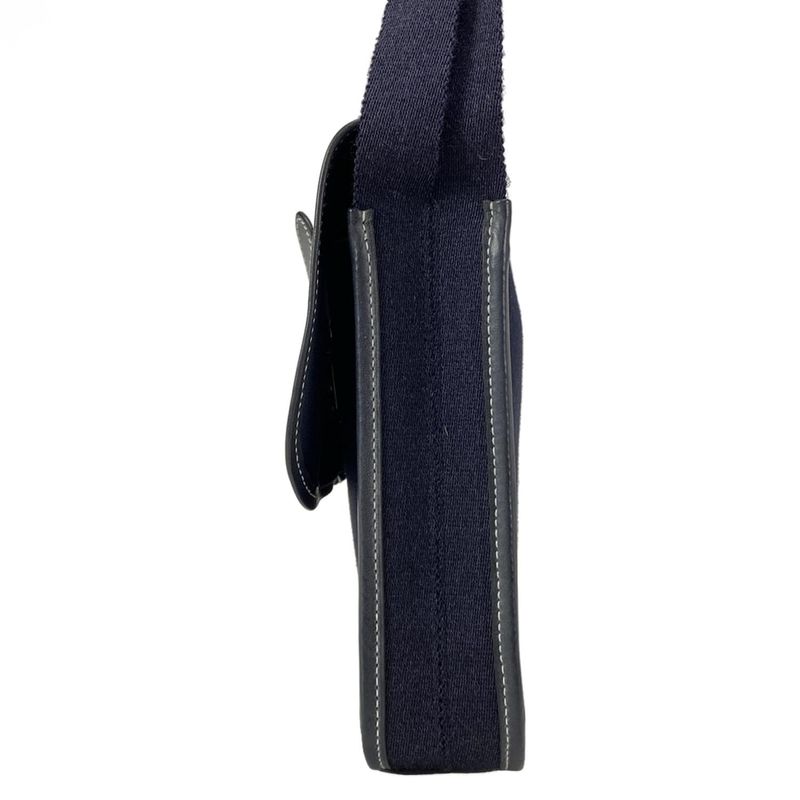 Hermes Buenaventura Mini Blue Indigo Silver Hardware Shoulder Bag