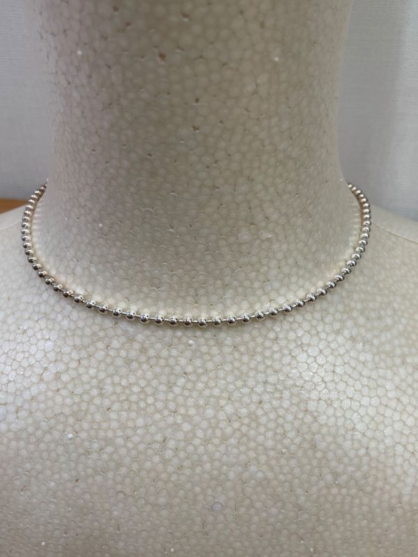 Gucci 925 Double G Ball Chain Necklace A25-2239